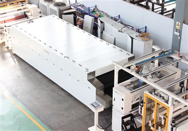 Dobbelt beltepressemaskin