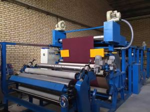 Lamineringsmaskin for bagasjestoffbinding, lamineringsmaskin