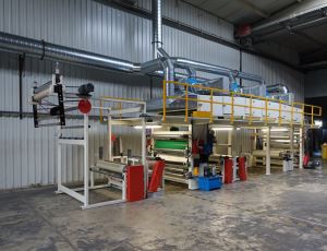 Bronseringsmaskin i PU-skinn, trykkmaskin